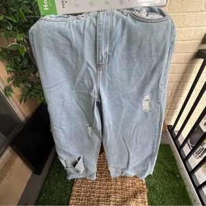 Xtreme Wide leg distressed jeans